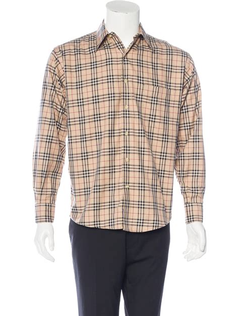 burberry check wool shirt|Burberry nova check shirt.